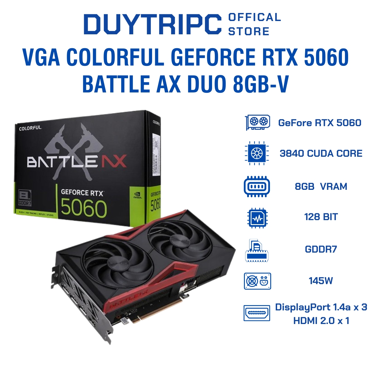 Colorful GeForce RTX 5060 Battle AX DUO 8GB-V